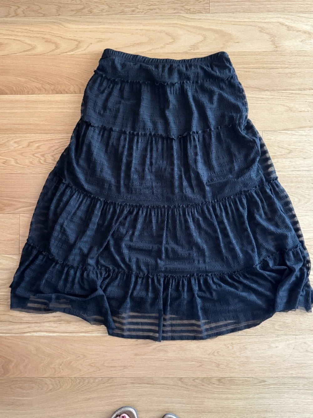 Anthropologie tiered maxi-skirt - L